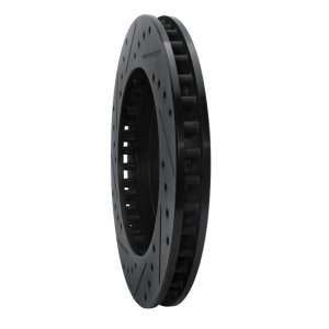 Ford F-150 Brake Rotor (1) - Front Right - R1 Concepts - Drilled & Slotted - Black - `97-`04